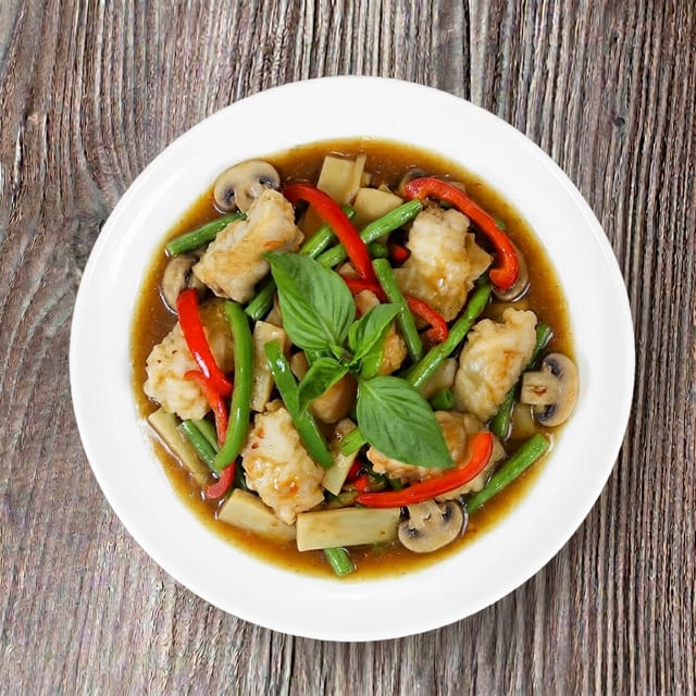 Spicy Basil Fish.