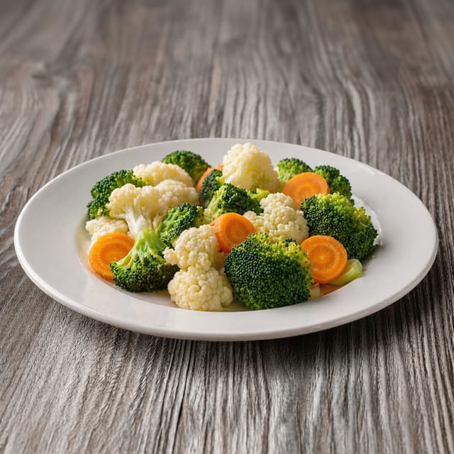 Steamed Vegetables.