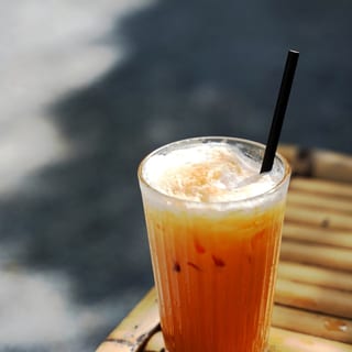 Thai Iced Tea with coconut milk